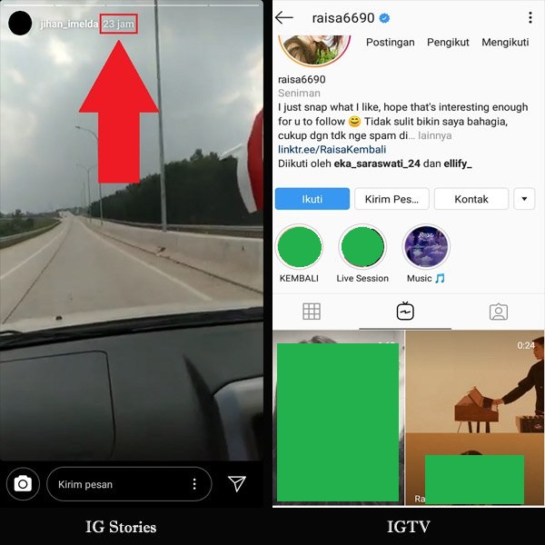 Apa bedanya IGTV dengan IG Stories? 2 Perbedaan waktu penayangan antara IG Stories dengan IGTV