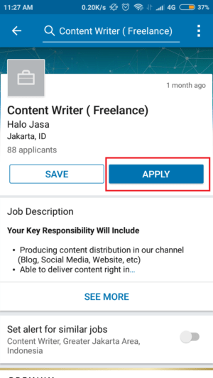 tap "apply"