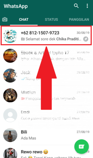 Apa itu pin chat atau sematkan chat pada Whatsapp? 11