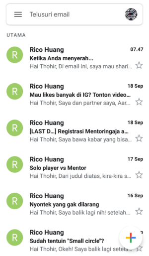 Cara mengatur menu swipe di gmail sesuai kebutuhanmu 3 beranda gmail