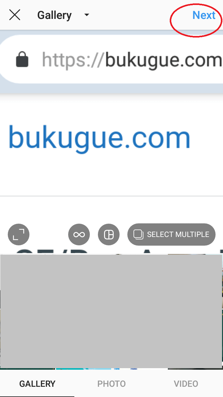 tap next untuk melanjutkan