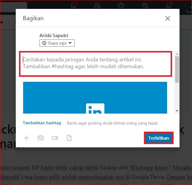 Bagaimana Cara Membuat Artikel Di Linkedin? Dan Kenapa Kamu Perlu Tau.