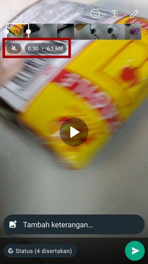 Kenapa status video di WhatsApp tidak ada suara? (Dan solusinya) 4 Kenapa status video di WhatsApp tidak ada suara? (Dan solusinya) 3