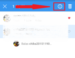 Cara mengaktifkan fitur restrict (batasi) di Instagram 13 klik icon tanda seru