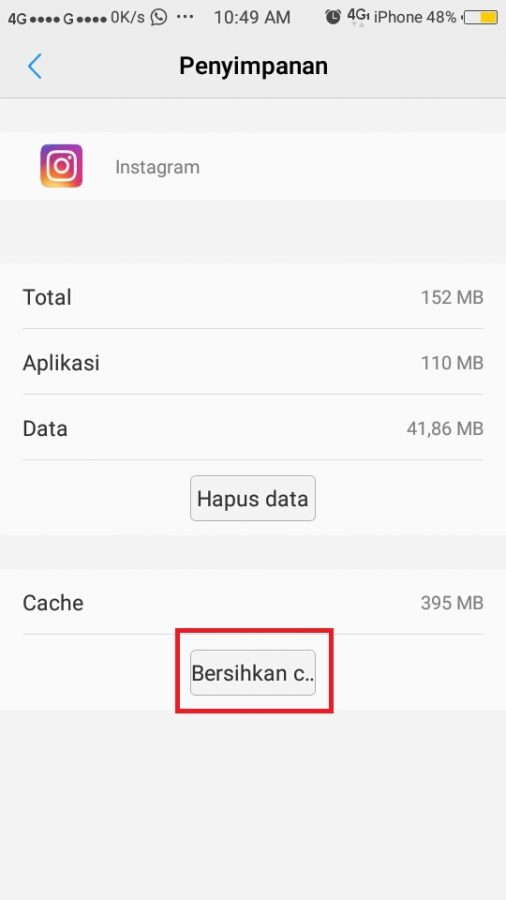 atasi IG lemot