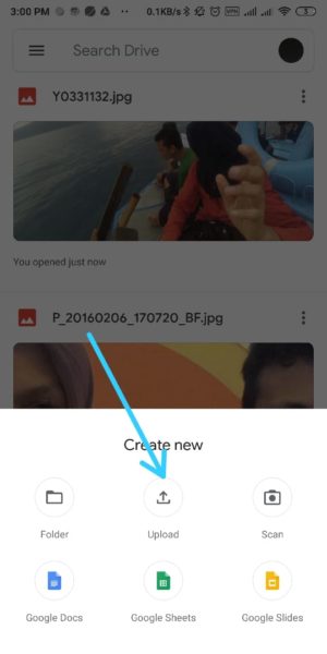 Cara mengirim file besar (diatas 25 MB) lewat Gmail (di HP atau PC) 3 Pilih Upload