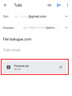 file yang akan di kirim