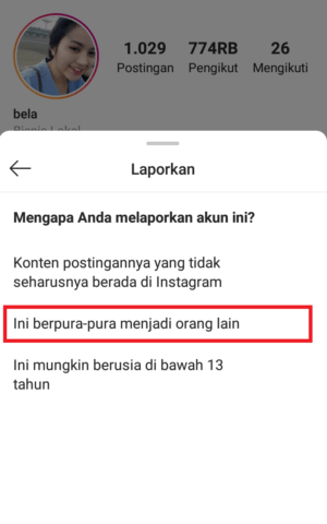 Cara melaporkan Spam & Akun Palsu di Instagram 20 Cara melaporkan Spam & Akun Palsu di Instagram 19