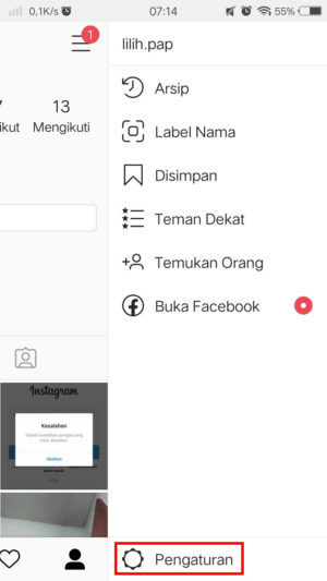 Cara menyembunyikan story Instagram kamu dari orang lain 3 Tab ikon pengaturan Instagram.