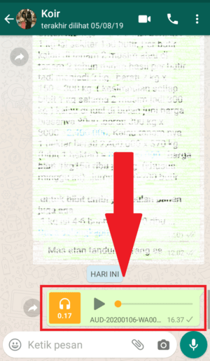 Cara kirim voice note dengan "suara unik" di WhatsApp 27