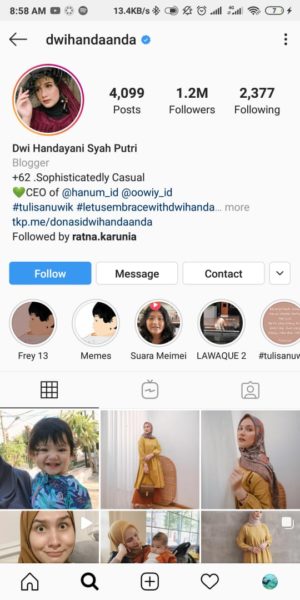 25+1 Akun Instagram Inspiratif untuk Inspirasi Style dalam Berhijab 14 Dwi Handayani