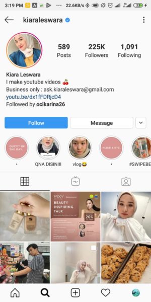 25+1 Akun Instagram Inspiratif untuk Inspirasi Style dalam Berhijab 3 Kiara Leswara