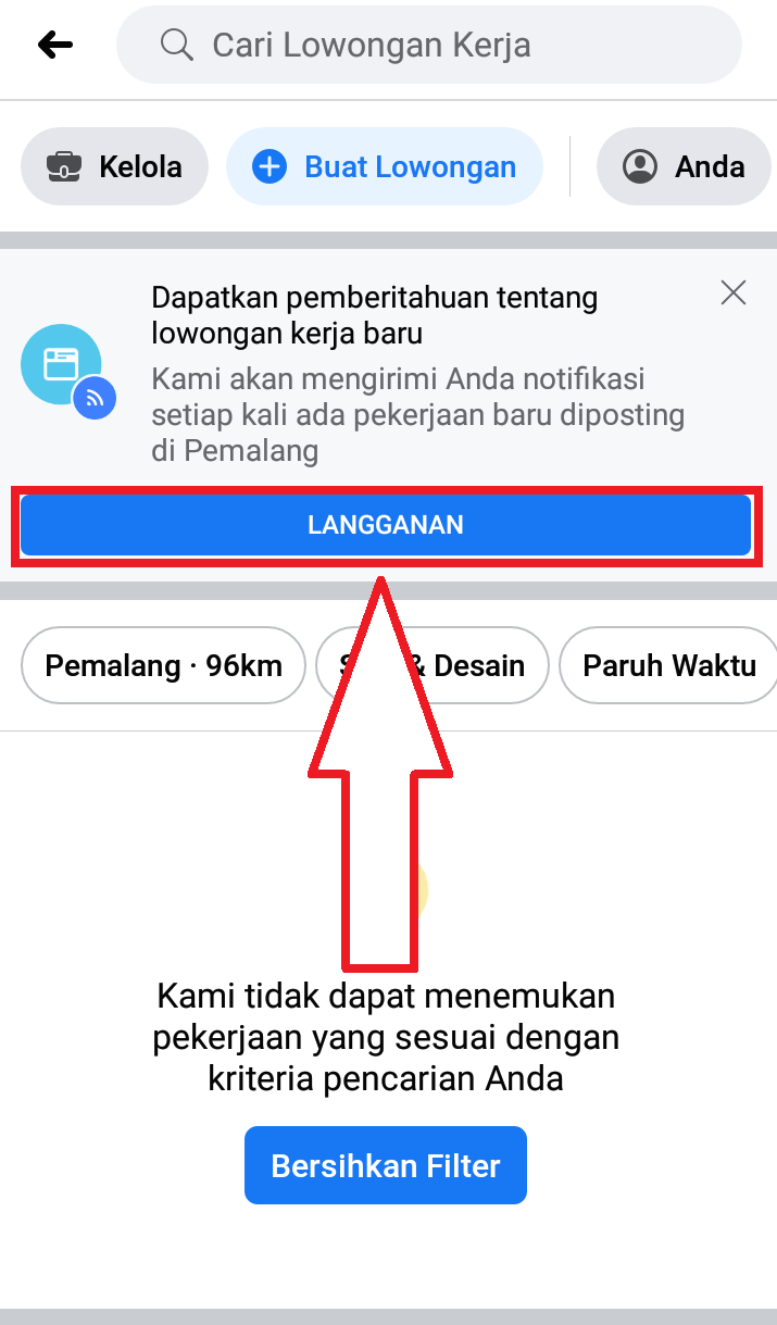 Cara mencari lowongan kerja di facebook 24
