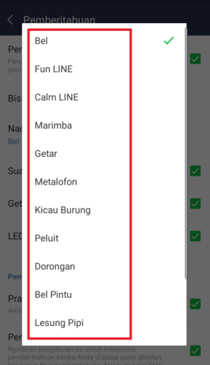 Cara mengganti suara notifikasi LINE terbaru 5 Cara mengganti suara notifikasi LINE terbaru 4