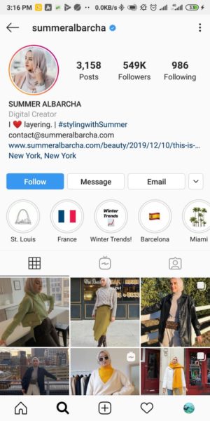 25+1 Akun Instagram Inspiratif untuk Inspirasi Style dalam Berhijab 2 Summer Al-Barcha