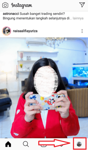 Cara melihat akun yang sering tampil di beranda Instagram kamu 1 buka icon profil