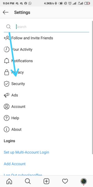 Cara memprivate akun instagram 3 Pilih privacy