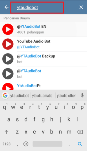 Cara download lagu dengan Bot Telegram 4