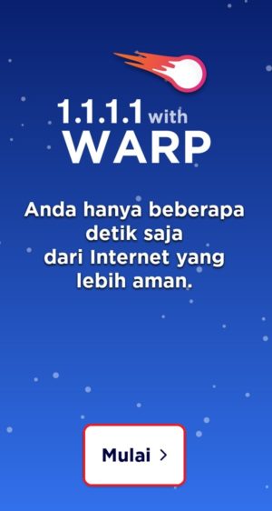 Apa itu aplikasi VPN? contohnya dan cara menggunakannya 2 Tampilan awal aplikasi DNS 1.1.1.1
