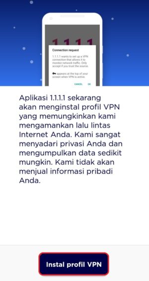 Apa itu aplikasi VPN? contohnya dan cara menggunakannya 6 Pilih "Instal Profil VPN" untuk melanjutkan instalasi