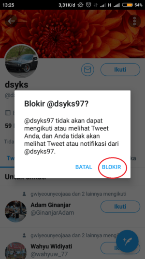 pilih blokir