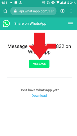Cara mengirim pesan chat whatsapp tanpa menyimpan nomor 5