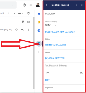 Cara membuat dan mengirim Invoice di email Gmail 15 isi invoicenya