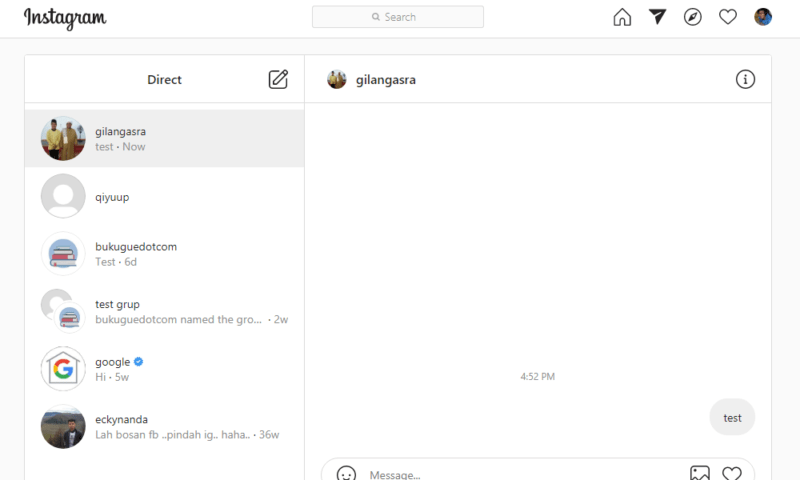 Cara mengirim DM Instagram di Komputer atau PC 10 Cara mengirim DM Instagram di Komputer atau PC 9