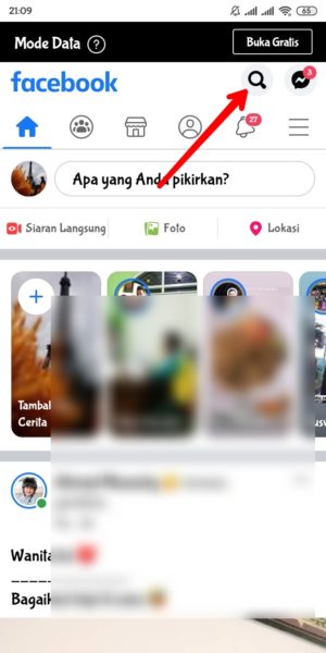 Cara mencolek teman di facebook lewat HP