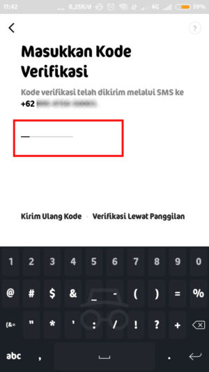 Cara login LINE tanpa verifikasi nomor HP lama 5 masukkan kode verifikasi