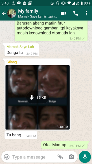 Cara menonaktifkan download otomatis di WhatsApp 8
