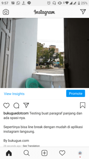 Cara membuat line break di caption Instagram 5 Cara membuat line break di caption Instagram 4