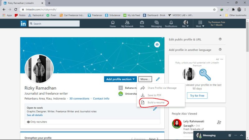Cara download Curriculum vitae (CV) dari LinkedIn 18 Cara download Curriculum vitae (CV) dari LinkedIn 17