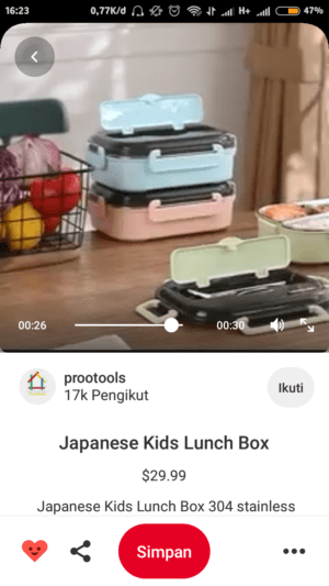 video di Pinterest