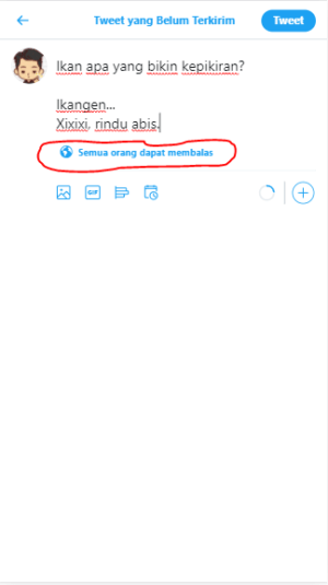 Cara membatasi siapa saja yang bisa membalas cuitan di twitter 4 Cara membatasi siapa saja yang bisa membalas cuitan di twitter 3