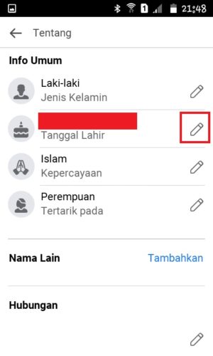 Cara menyembunyikan tanggal lahir di Facebook 10 Bagian Info Umum di Halaman Tentang