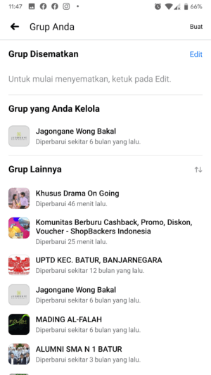 Membuat Polling (Jajak Pendapat) di Facebook 7 Pilih Grub yang akan di bagikan Polling