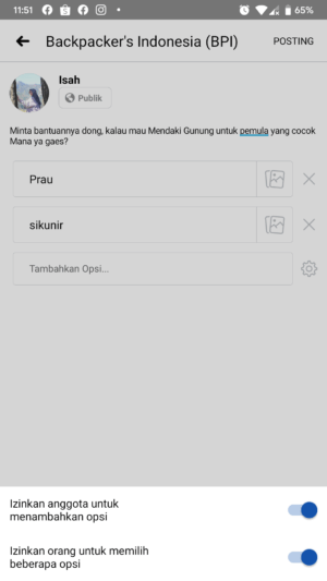 Membuat Polling (Jajak Pendapat) di Facebook 17 Membuat Polling (Jajak Pendapat) di Facebook 16