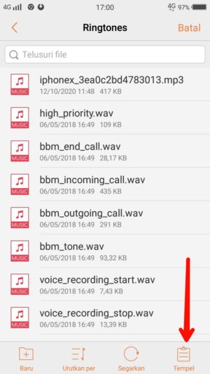 Cara mengganti nada dering WhatsApp (bisa dengan lagu/mp3) 45