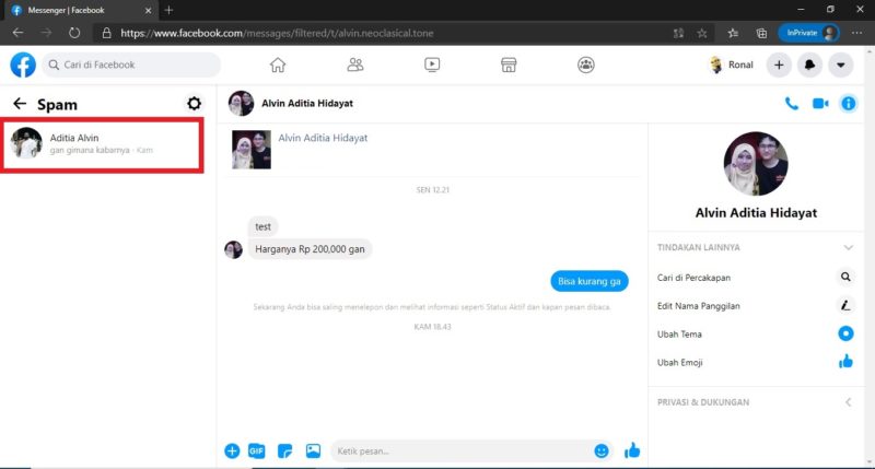 Apa itu inbox di Facebook? apa bedanya dengan messenger? 7 Folder spam