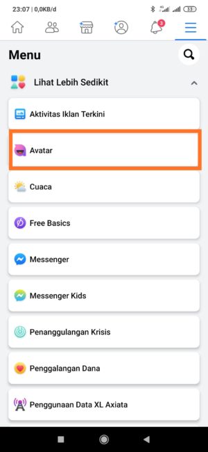 Cara membuat avatar kamu di Facebook 5