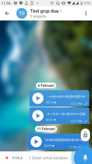 Cara mengirim pesan suara (VN) di Telegram 3