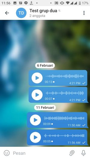 Cara mengirim pesan suara (VN) di Telegram 5