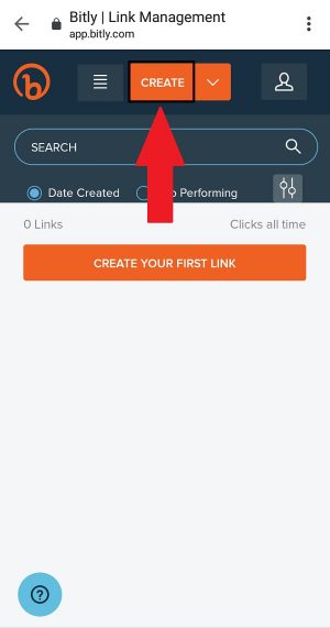 Pilih "Create" untuk membuat link Whatsapp sendiri