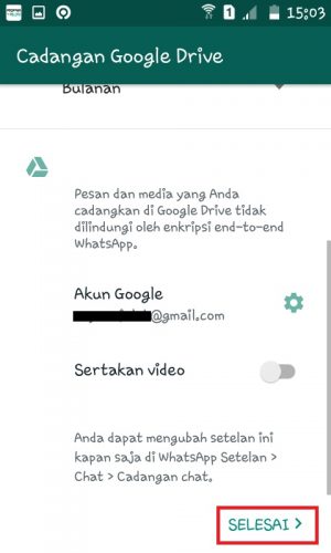 Cara mengatasi lupa kode verifikasi 2 langkah WhatsApp (bisa tanpa email) 23 Tap "Selesai".