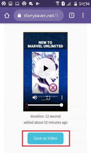 Cara Download Story Instagram Orang Lain (Tanpa Aplikasi) 7 Tap "Save as Video".