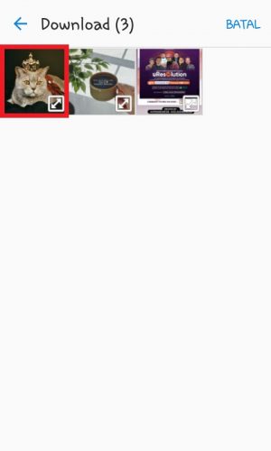 Cara membuat stiker WhatsApp dengan foto sendiri 5 Tap foto yang akan diedit.