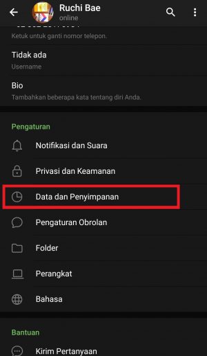 Cara menonaktifkan download otomatis di Telegram 3 klik data dan penyimpanan