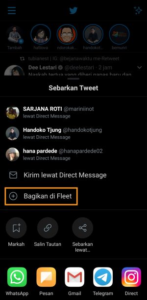 Cara membuat dan menggunakan fleet di Twitter 19
