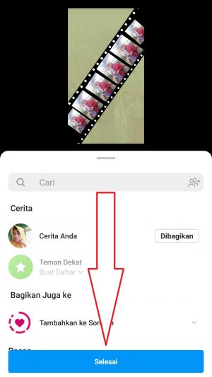klik selesai